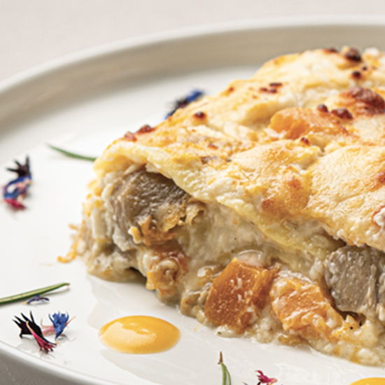 Zaino Gourmet Primi piatti Lasagne zucca porcini asiago